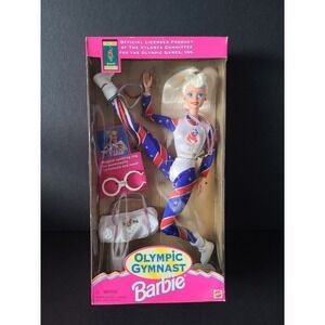 NEW! Olympic Gymnast 1996 Atlanta Olympics Mattel Blonde Barbie Doll